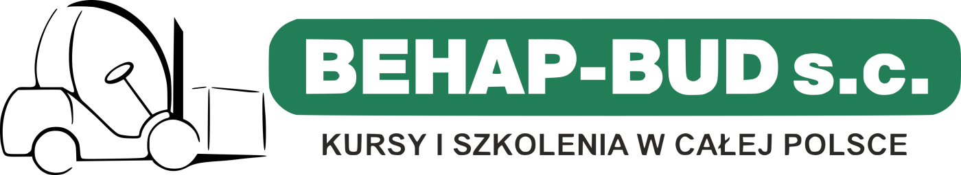 Logo firmy BEHAP-BUD – profesjonalne szkolenia BHP, kursy UDT, Małopolska, Śląsk