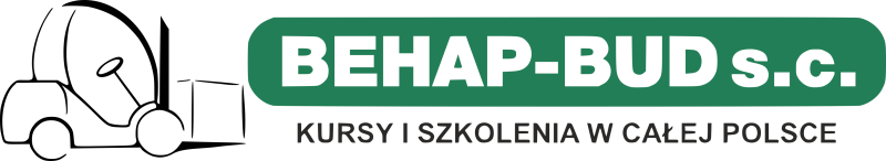 Logo firmy BEHAP-BUD – profesjonalne szkolenia BHP, kursy UDT, Małopolska, Śląsk