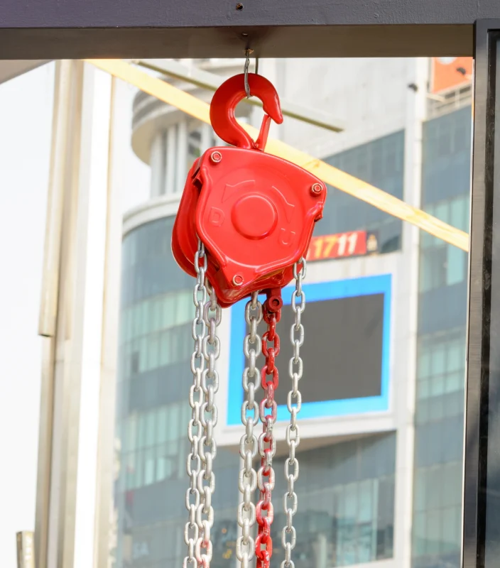 Wciągarka wykorzystywana w kursie obsługi wciągników i wciągarek w BEHAP-BUD w Trzebini.