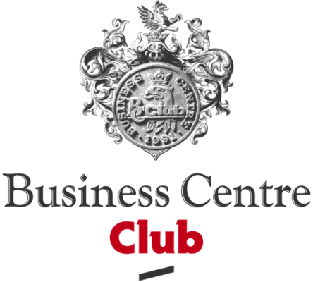 Logo Business Centre Club — Loża Małopolska informujące o członkostwie organizacyjnym.
